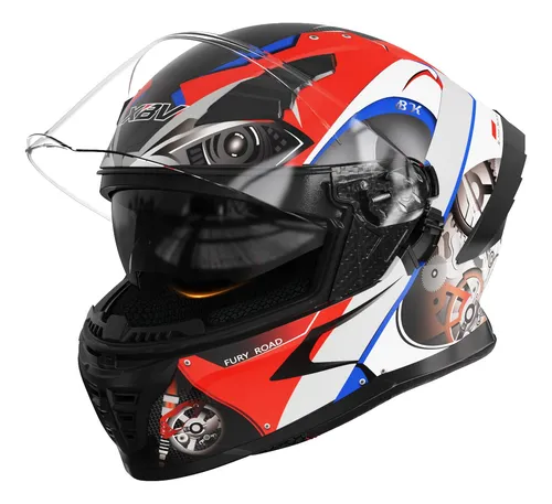 Xbv Casco De Motocicleta De Cara Completa Aprobado Por Dot