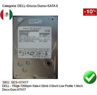 01Ng8 Dell 750Gb 7200Rpm 3.5Inch Sata-Ii 32Mb Buffer Low Profile Hard 