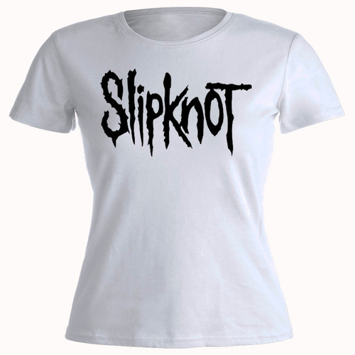 Remera Mujer Algodón Slipknot Heavy Metal Trash Rock