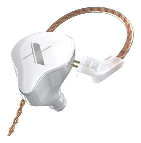 Imagen 1 de 2 de Auriculares in-ear KZ EDX with mic blanco