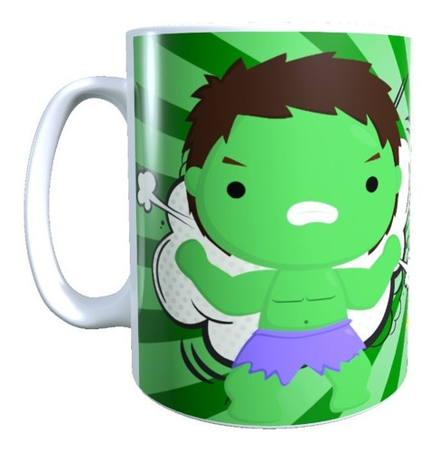 Tazón Taza Dia Del Padre, Papá Eres Mi Heroe Favorito, Hulk