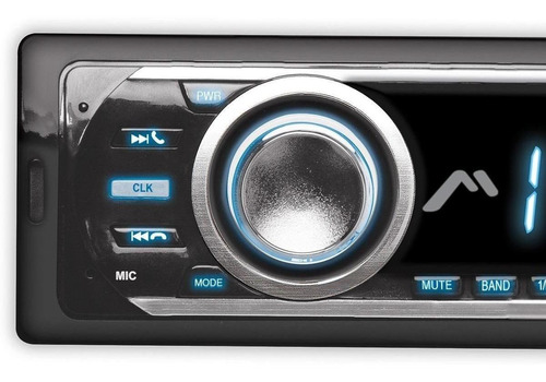 Autoestéreo Mitzu Digital Sin Cd Mcs-9925 Bluetooth Negro