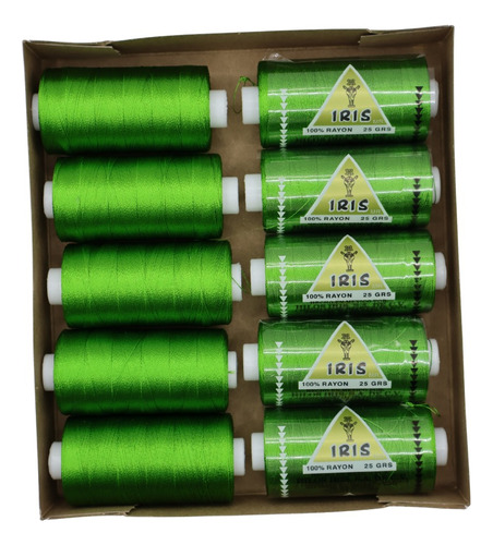 Caja Seda Amarilla Hilosiris (caja Con 10 Tubos De 25gr C/u) 924