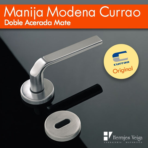 Imagen 3 de 9 de Manija Modena Currao Doble Acerada Mate