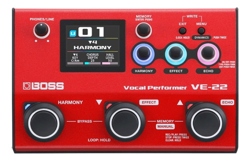 Pedal De Efeito Boss Ve 22 Processador De Voz