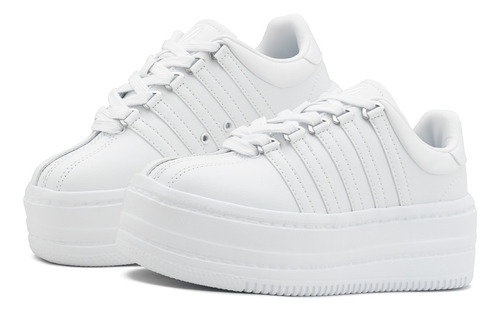 Tenis Con Plataforma K-swiss Classic Para Dama Casual 22-26