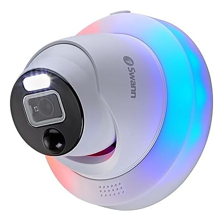 Cámara De Seguridad Tipo Domo Con Luz Intermitente Dvr Adici