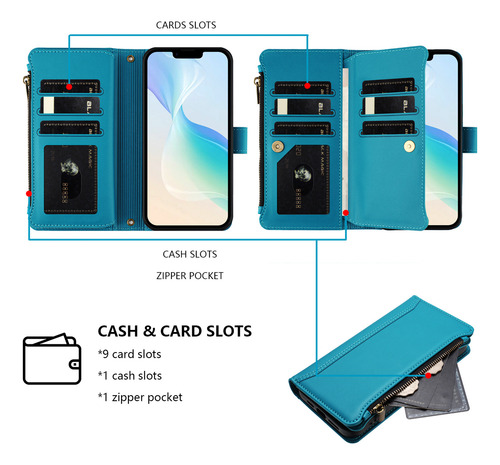 Funda De Piel Tipo Cartera Con Tapa Para Zte Blade V70 Design Max V70 V70 Vita