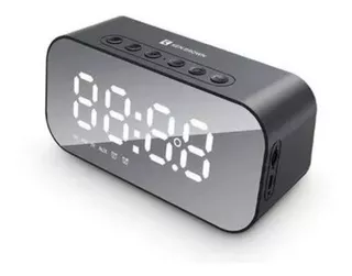 Parlante Radio Portatil Despertador Alarma Bluetooth Reloj