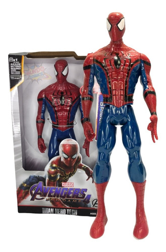 Figura De Spiderman Homecoming 30cm Arcticulado Luz Y Sonido