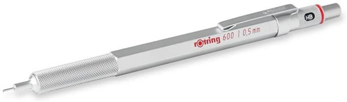 Imagen 1 de 6 de Rotring 600 0.5mm Portaminas Plateado / Mechanical Pencil