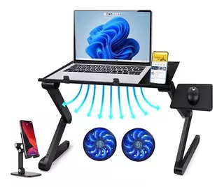 Mesa Para Laptop Multifuncional Metal 2 Cooler Posa Mouse