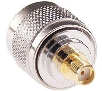 Conector Rfaha F41-2 N Macho A Sma Hembra Rf Coaxial -plata