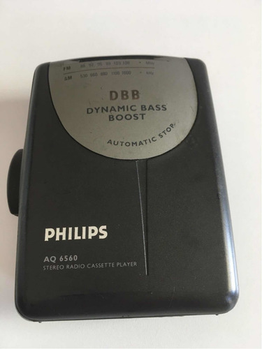 Imagen 1 de 7 de Radio Cassette Walkman Philips Estéreo Player - Aq656