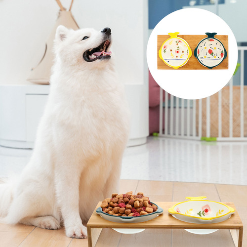 Cuenco De Cerámica Para Gatos Elevated Cat Bowls