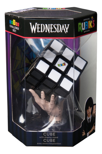 Cubo Rubik's Merlina, Tonos Grises Inspirado En La Serie Tv