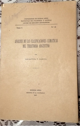 Analisis De Las Clasificaciones Climaticas Argentina