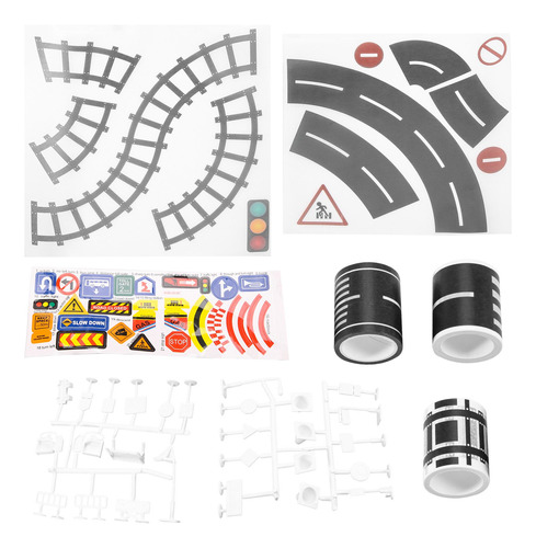 Cinta De Carretera Para Coches Y Trenes De Juguete, 3 Rollo