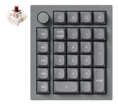 Q0plus Number Pad Fully Assembled Knob Brown Switch Keychron