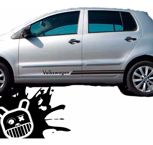 Calco, Ploteo Decorativo Lateral Slash Volkswagen Fox !