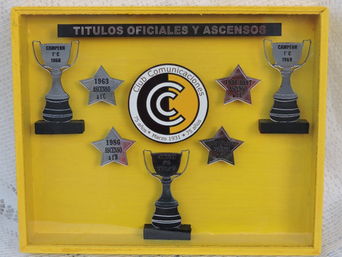 Club Comunicaciones-cuadro De Titulos Y Ascensos Oficiales