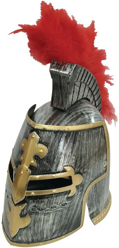 Casco De Caballero Templario Guerrero Disfraz Accesorio