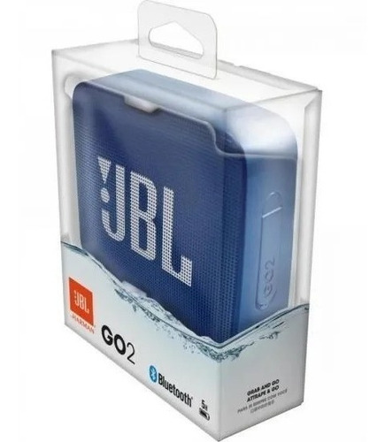 Caixa Bluetooth 5.0 Jbl Go2 Portatil Azul A Prova De Agua