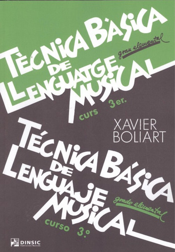 Libro Tecnica Basica Llenguatge Musical 3º Curso