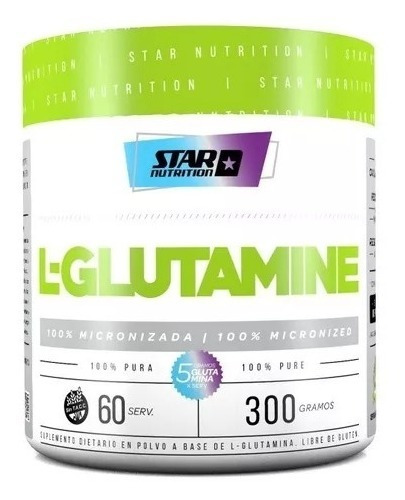 L-glutamine Glutamina Star Nutrition 300g Pura Micronizada