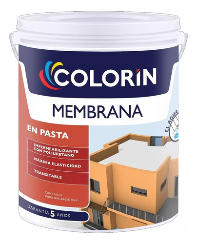 Membrana En Pasta Colorin X 20 Apto Techo Y Muros Plaza Ani