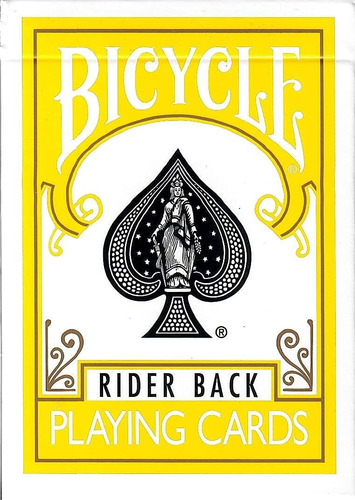 Bicycle Rider Back Yellow Deck