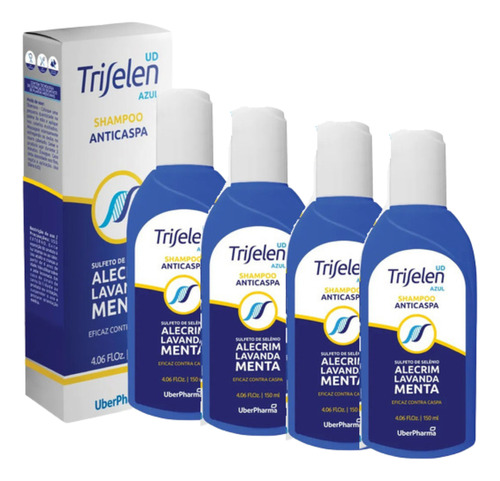 Kit 4x Triselen Shampoo Anticaspa Sulfeto De SelĂȘnio - 120ml