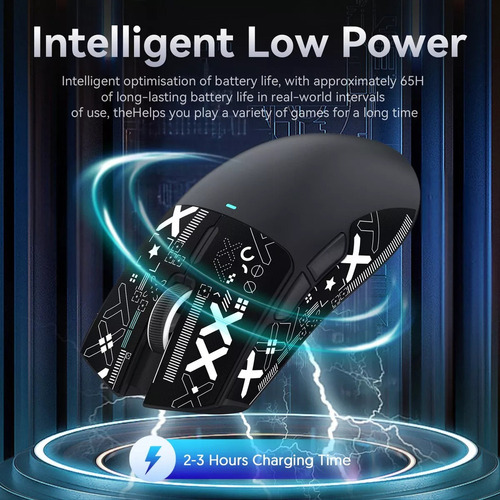 Mouse Para Jogos Sem Fio Attack Shark X11 59g Com Fita Adesi