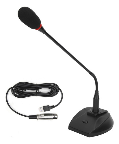 Micrófono Con Cable, Micrófono De Escritorio Usb, Profesiona