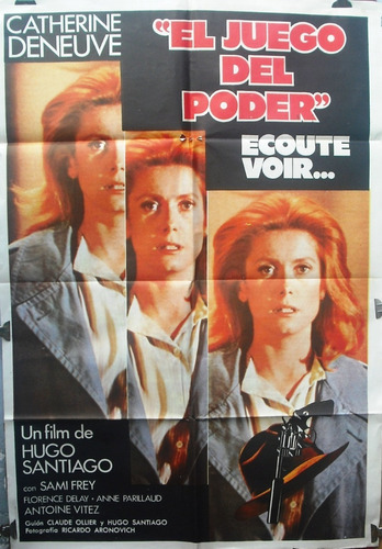 Afiche Original De La Película El Juego Del Poder C. Deneuve