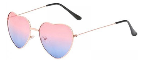 5 Gafas De Forma De Corazón Love Para Mujer Uva Uvb Rojo