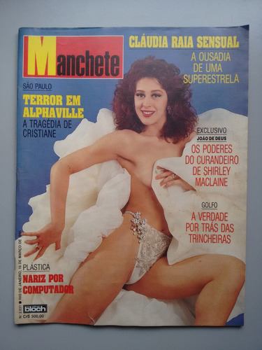 Revista Manchete 2031 Cláudia Raia Estrela Sensual Y129