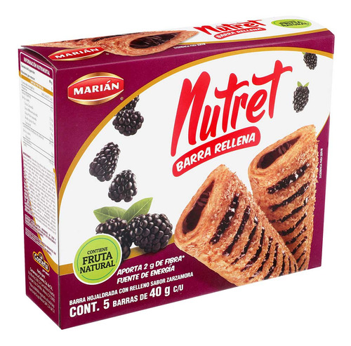 Barras Nutret Zarzamora 200g