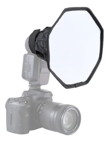 Difusor Para Flash Softbox Octogono 20 Cm Canon Nikon Puluz 
