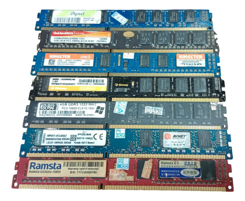 Memoria Ram Pc Mesa Ddr3 4gb 1333 Mhz 1.5v Usada Funcional (Usado)