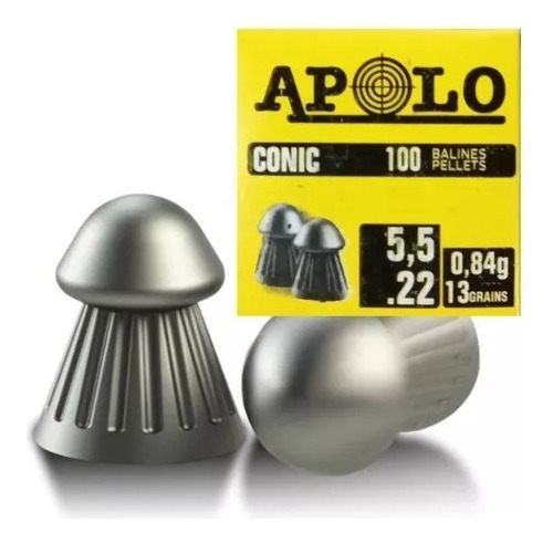 Balines Apolo Conic 5.5 X 100 U Aire Comprimido X 20 Cajas