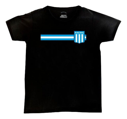 Club Atlético Racing Club (escudo) - Remera 100 % Algodón 