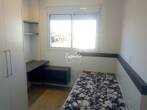 Imagem 10 de 30 de Apartamento A Venda Novo Semi Mobiliado Ao Lado Do Parque Bacacheri Com 03 Domrs/1 Suite, 2 Vagas - Pr - Ap0036_caza