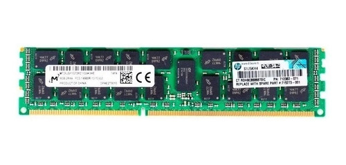 Memoria Servidor Hp 16gb 2rx4 Ddr3 Pc3-12800 1600mhz Registe