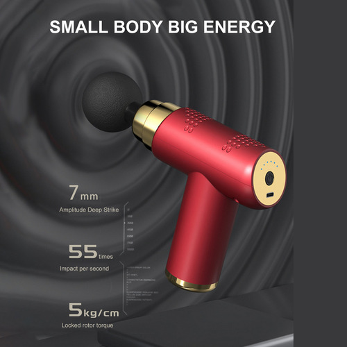 Pistola Portátil De Masaje De Relajación Muscular Con Cabeza