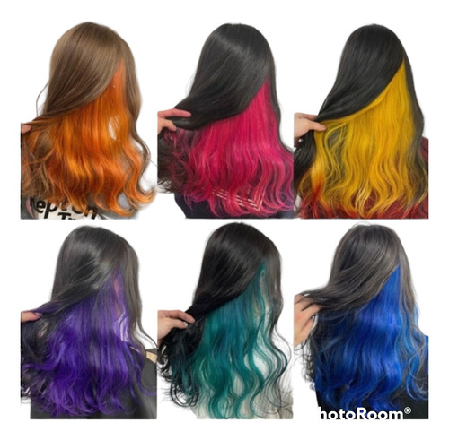 Imagen 9 de 9 de Tinta Fantasia Cabello Colores Color Violeta Vibrante 100ml