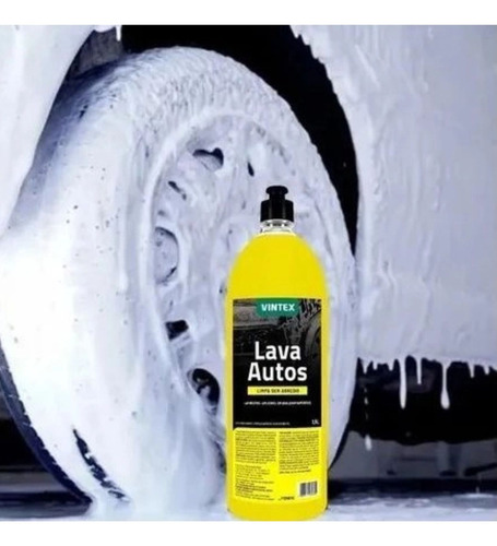Kit Lavar Carro Lava Autos 1,5l Vintex Toalha Secagem Luva