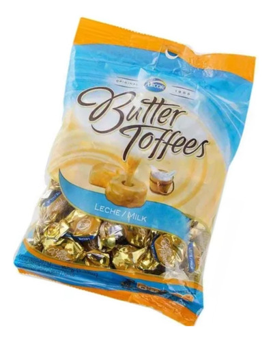 Caramelo Butter Toffees Milk - Leche Bolsa De 822 Gr