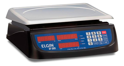 Balança Computadora Elgin Dp1502 15kg Preta - 46badp15mi00 Cor Preto 110V/220V