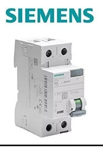 Disyuntor Interruptor Diferencial Siemens 2x40 30 Ma Nuevos